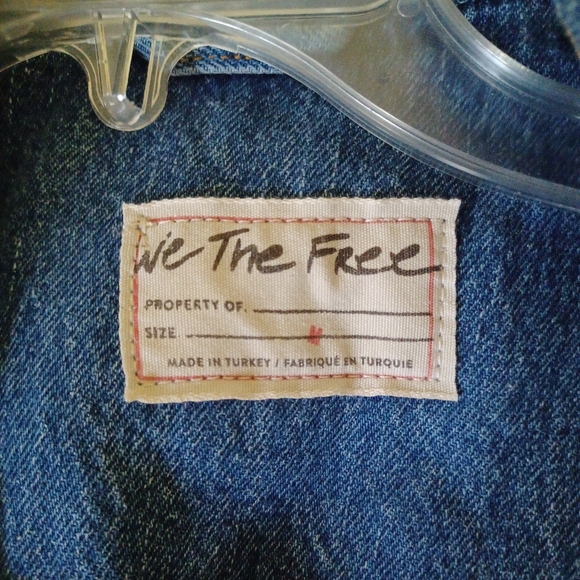 We the free Jolene distressed trucker denim jacket. - Picture 11 of 12